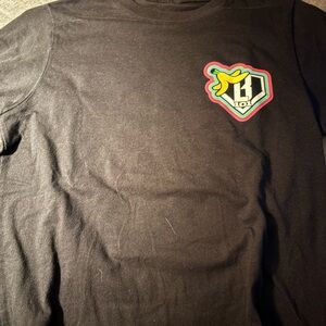 Black Kids Graphic Tee with Banana Patch